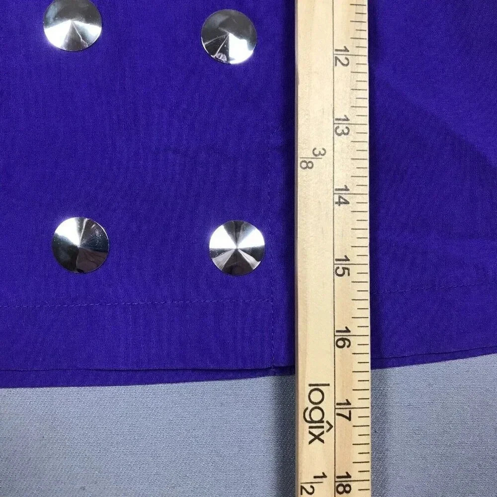 Jamie Sadock Skort Size 2 Silver Disc Studded Stretch Pockets Golf Pickleball - Picture 12 of 14